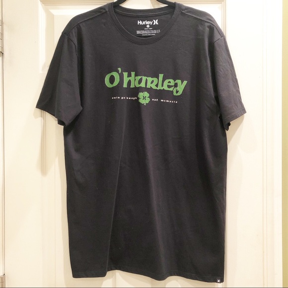 Hurley Other - O’Hurley St. Patrick’s Day 4-Leaf Clover Tee - Med